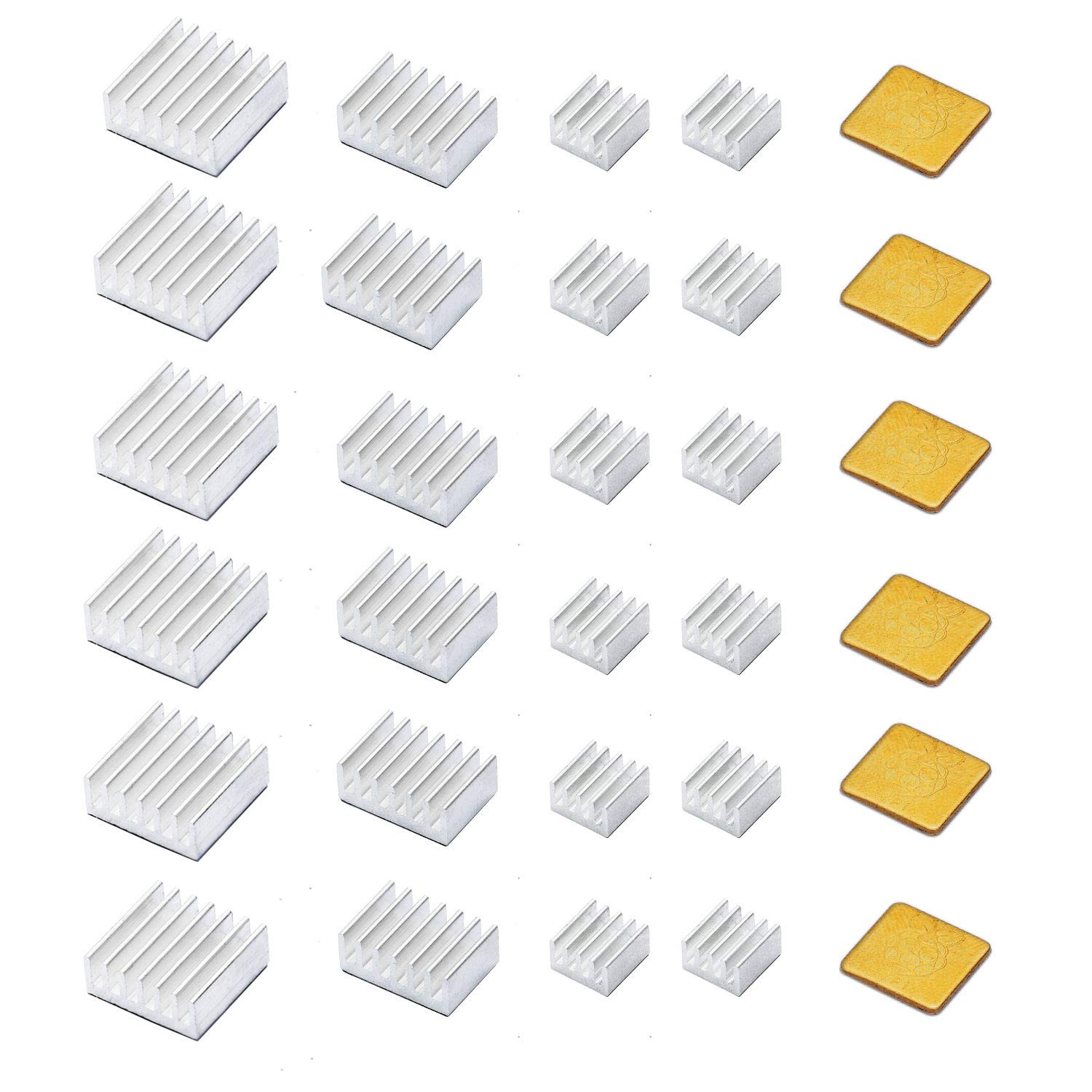 30Pcs Aluminum Copper Heatsink Kit for Raspberry Pi B 2 3 4 5