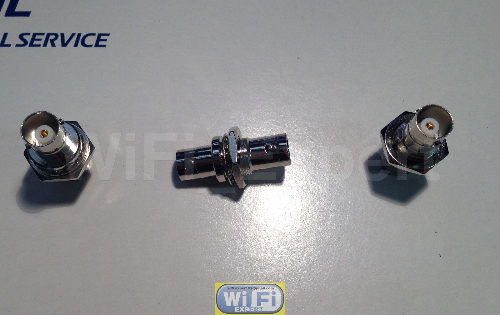 1 BNC female to BNC female Nut Bulkhead In Series RF Cable Adapter Connector USA