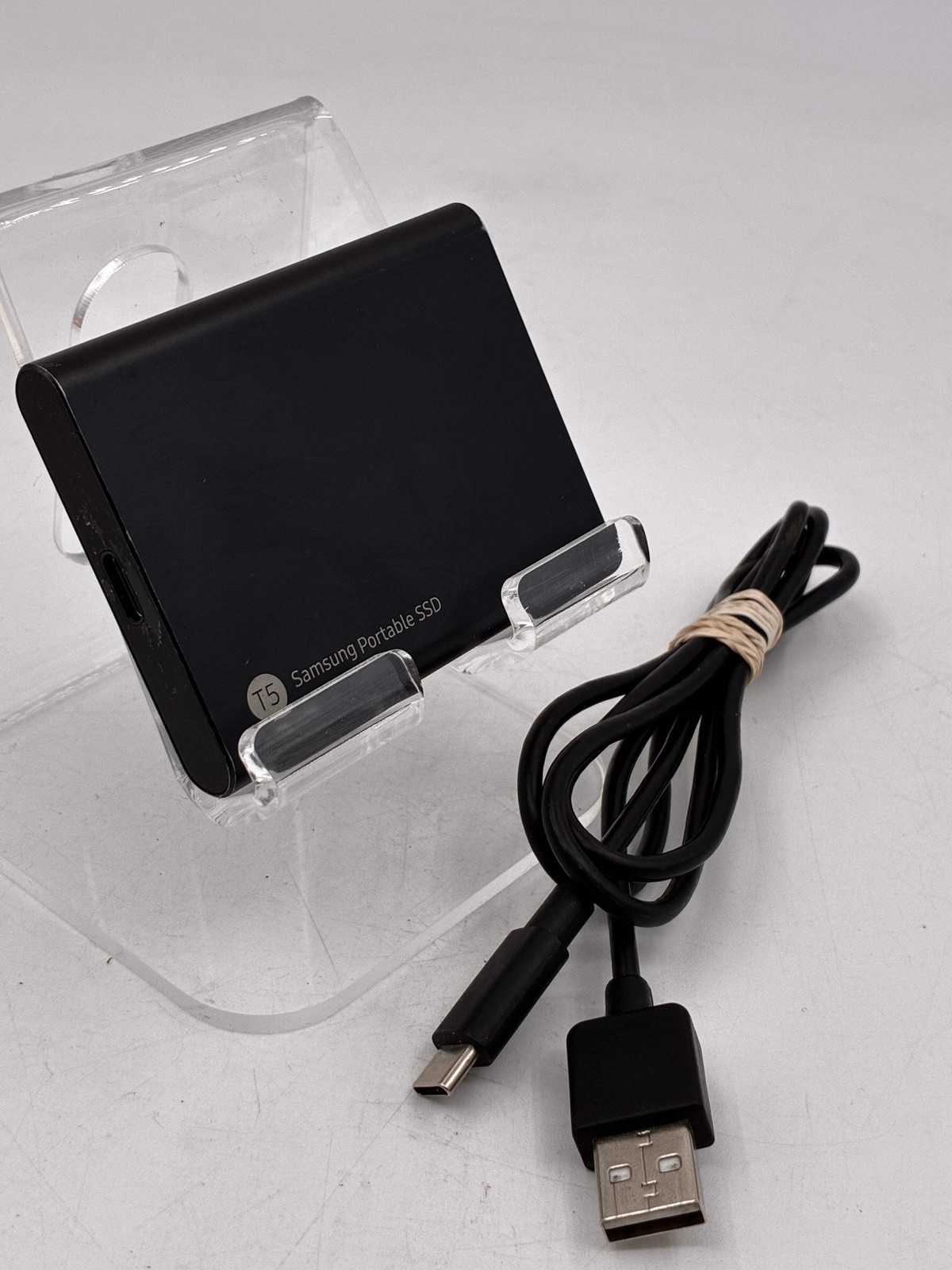 Samsung T5 PA1T0B 1TB SSD External Hard Drive Black - Used A