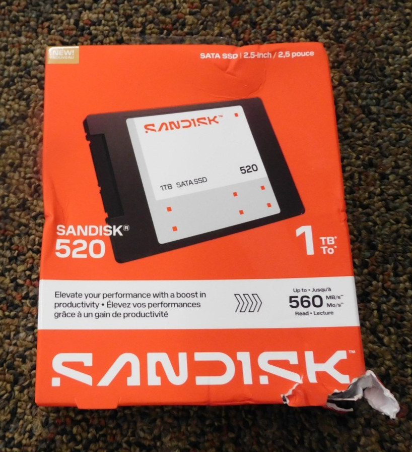 Western Digital SDSS51100TAB-000G0 Sandisk 520 Sata Sata 1TB 2.5