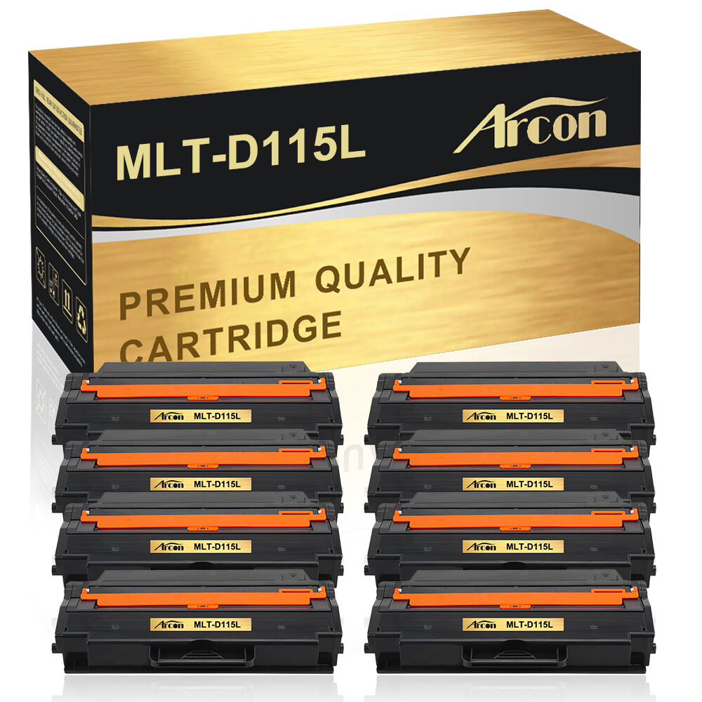 8 PACK MLT-D115L Toner Compatible For Samsung SL-M2620 M2820DW M2870FD M2670FN