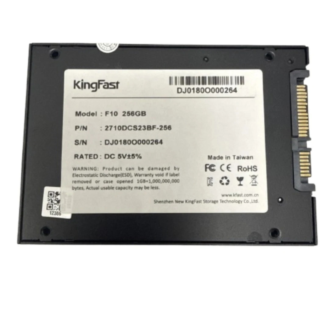 KingFast F10 256GB 2.5" SATA III Internal SSD 2710DCS23BF-256 6Gb/s
