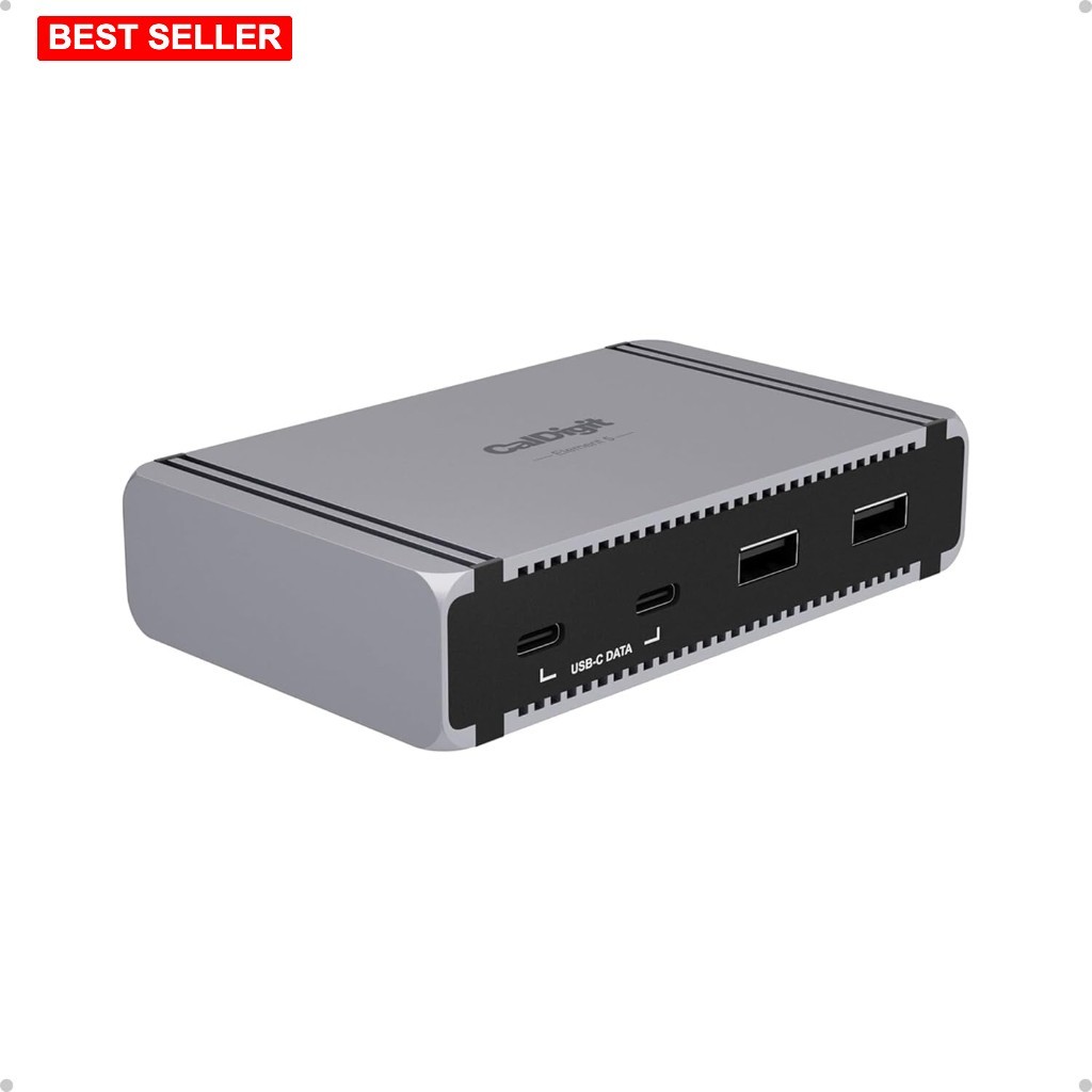 Thunderbolt Hub 9 Ports 8K Dual 4K Display 90W Power Compact Gray