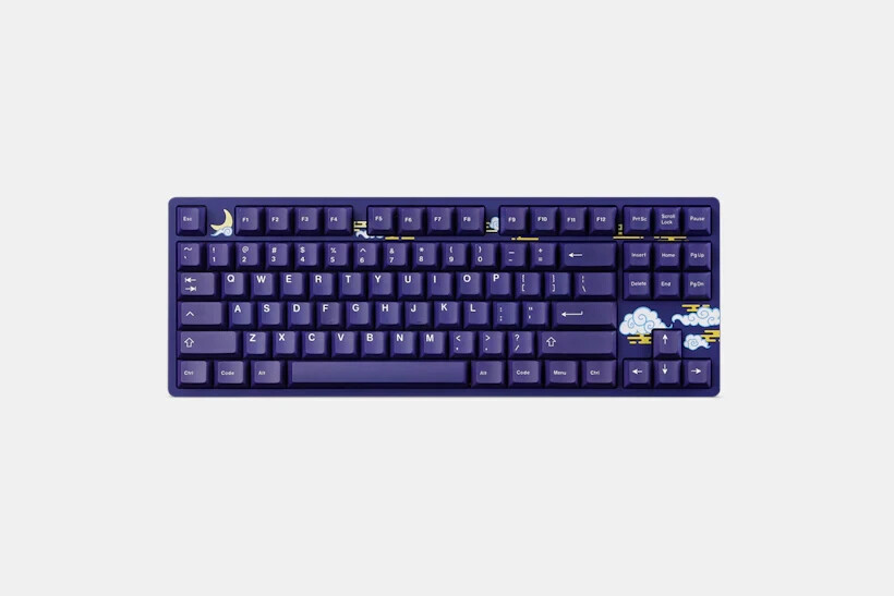 Drop expression series akatsuki indigo keyboard  -Gateron Yellow Switches