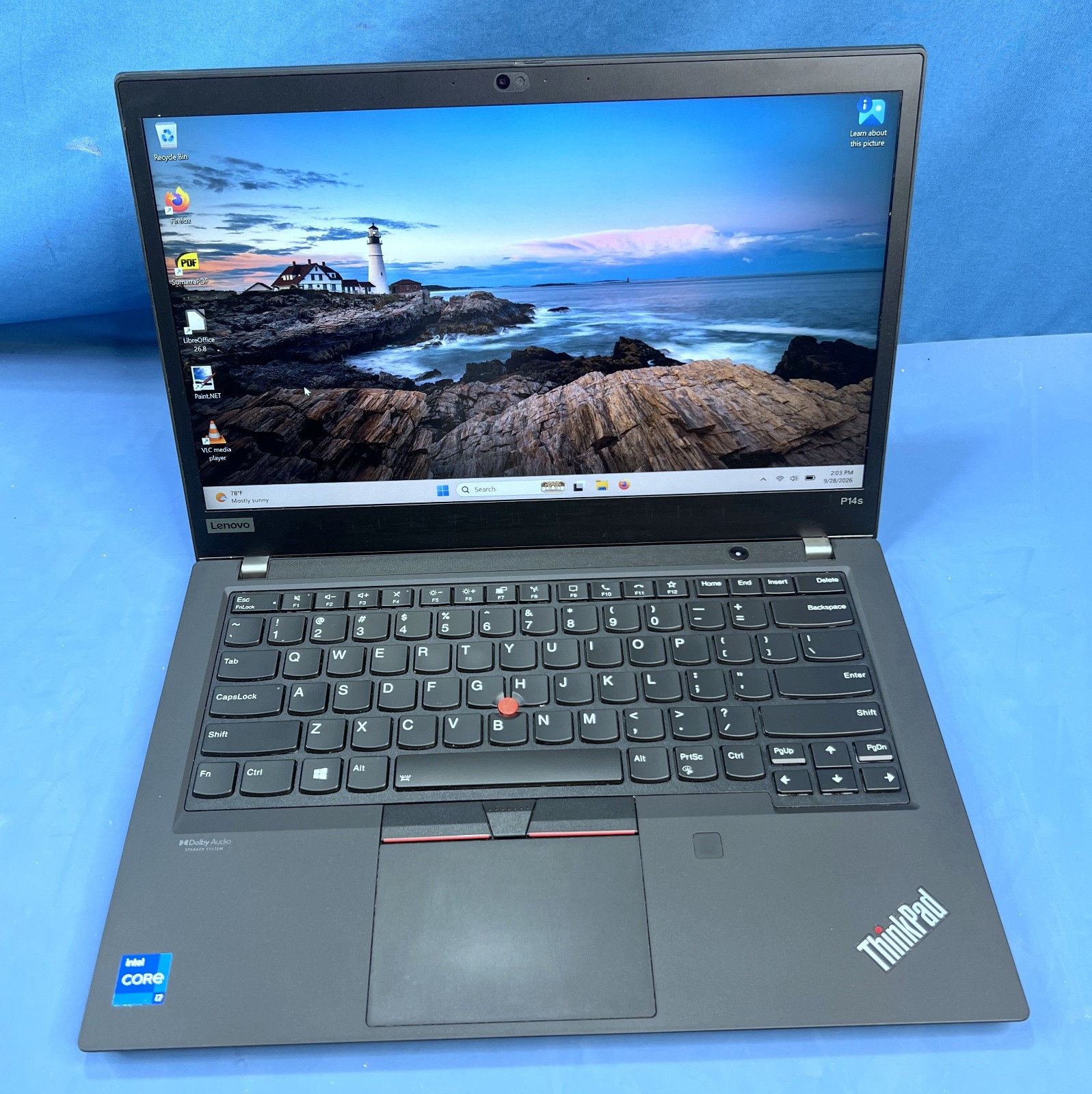 Lenovo ThinkPad P14s Gen 2 - i7-1165G7, T500, 16GB RAM, 512GB NVMe - Win11