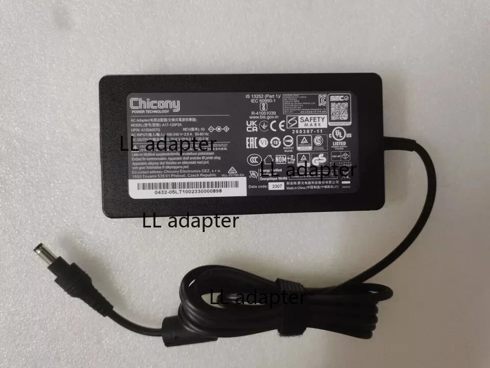 Original 20V 6A 120W A17-120P2A(5.5mm*2.5mm) For ASUS Laptop NEW Slim AC Adapter
