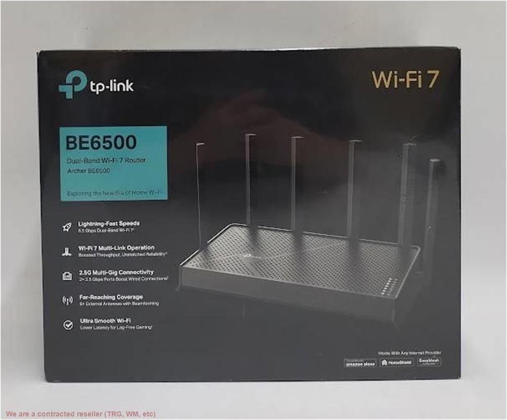 TP-Link Archer BE6500 Dual-Band Mesh Wi-Fi 7 Router