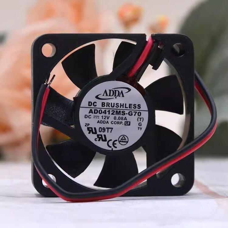 ADDA AD0412MS-G70 4010 DC12V 0.08A 4CM 2-Wire Silent Cooling Fan