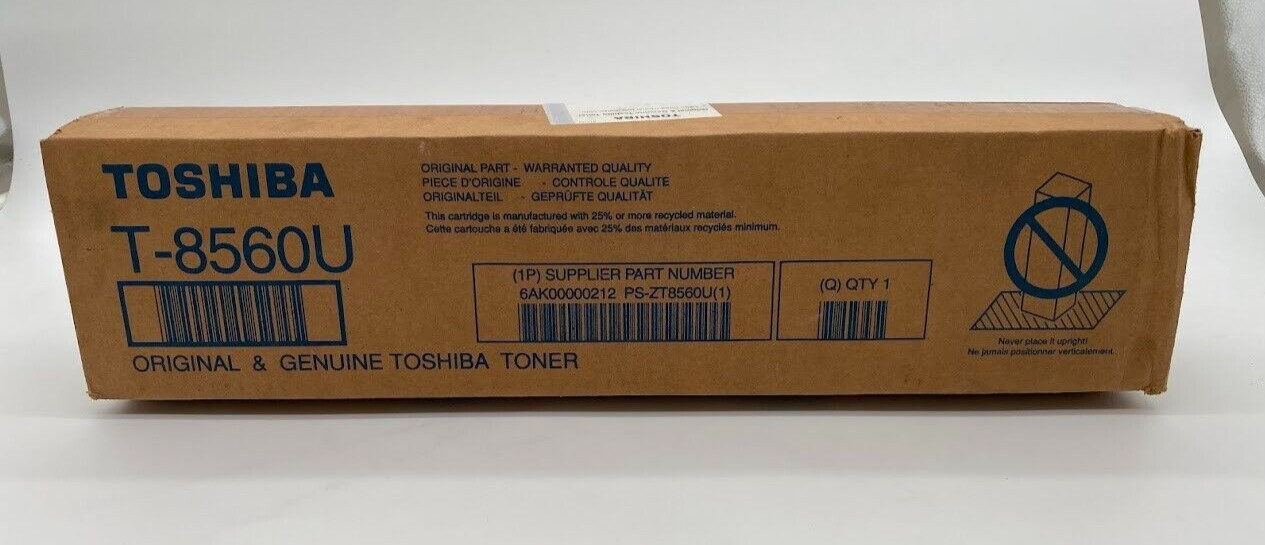 Toshiba T-8560 Black Toner Cartridge E STUDIO 556 Genuine