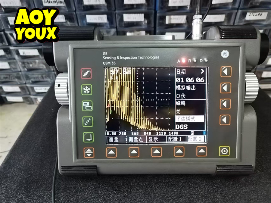 1PC USED GE USM 35XS With DGS Free delivery Ultrasonic flaw detector spot goods