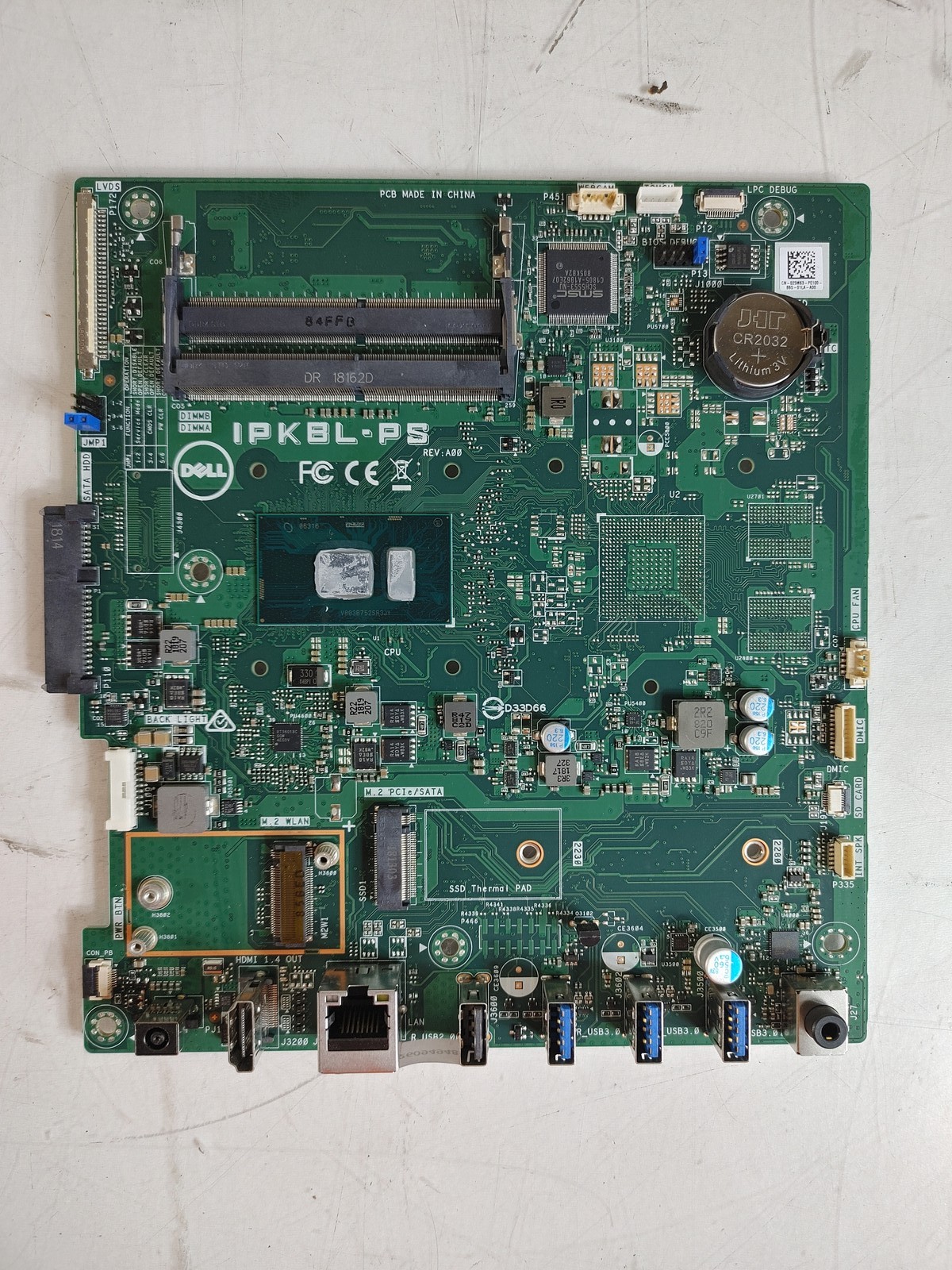 Dell Inspiron 3277 / 3477 All-in-One Intel BGA 1356 DDR4 Desktop Motherboard
