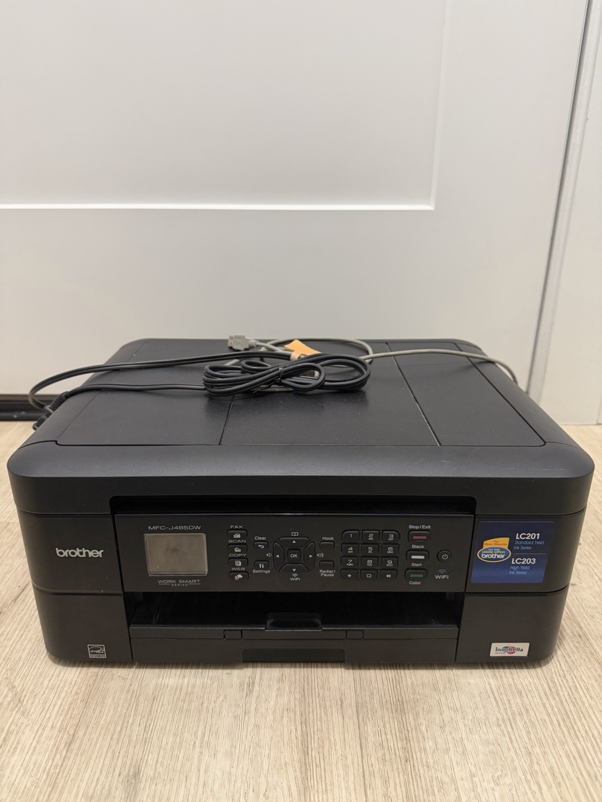 Brother MFC-J485DW Wireless All-In-One Color Inkjet Printer TESTED 
