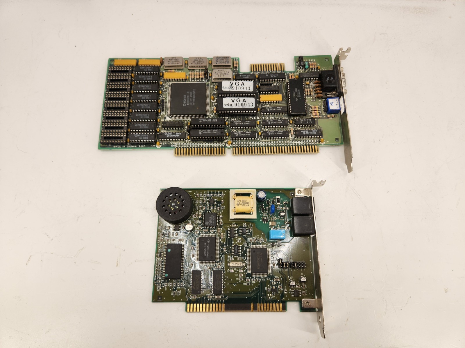 VINTAGE Western Digital WDC WD90C00-JK ISA VGA Video Card PVGA 9001-01 + Modem