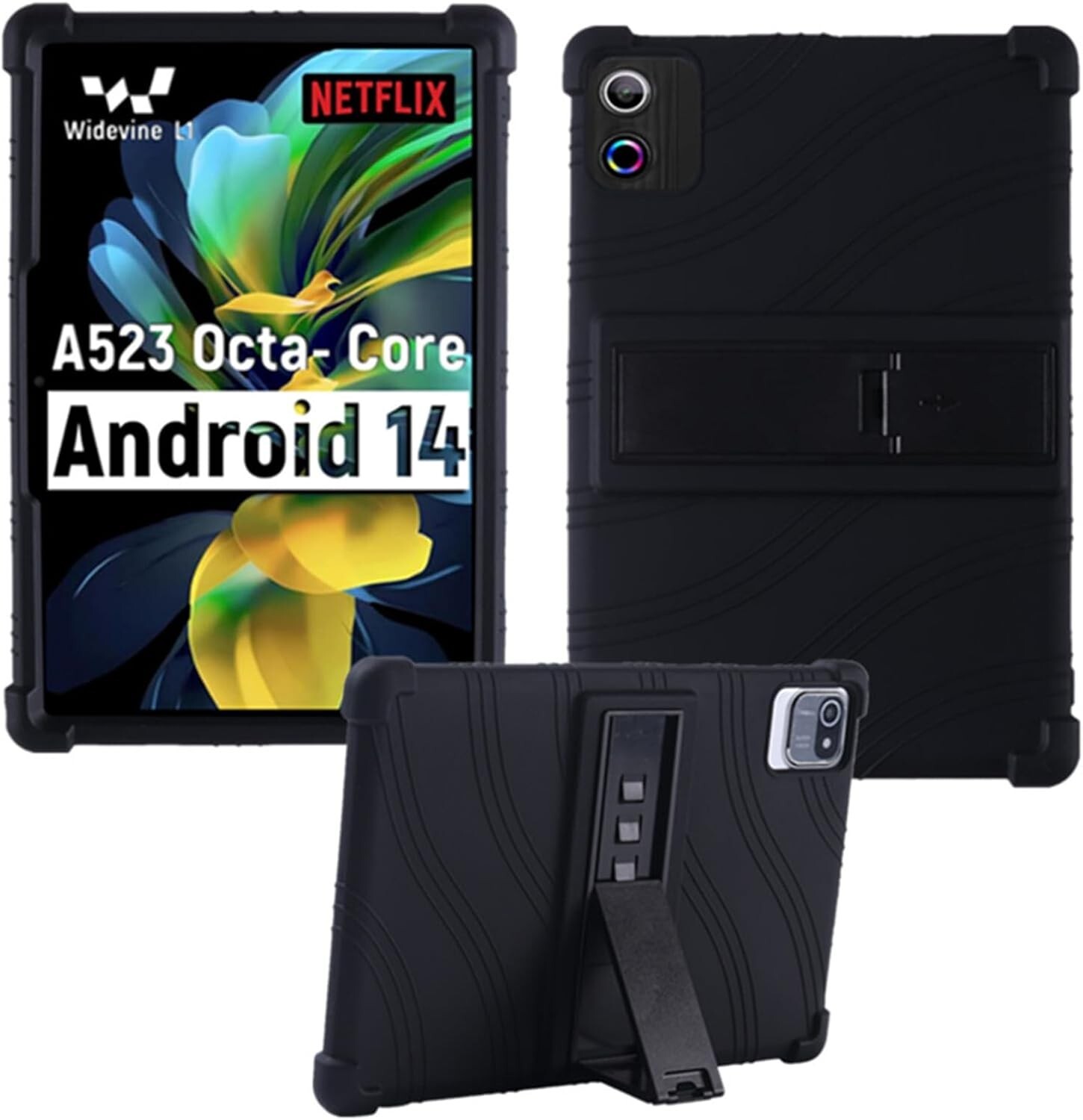 Case for ECOPAD Tablets 11 inch Android 14 Tablet Kids Friendly Silicone Cover