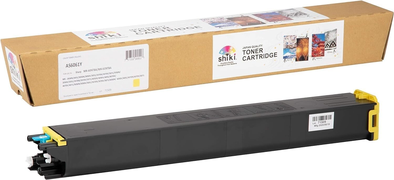 SHIKI Compatible Yellow Toner Cartridge Replacement for Sharp MX Series