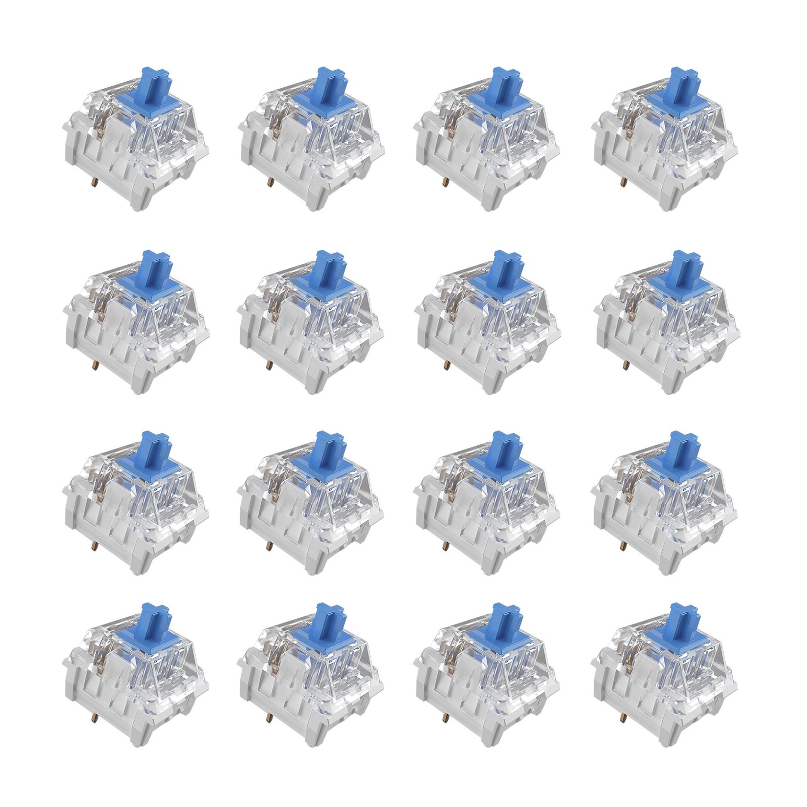 Mciepny Zhouwang 20pcs Clickers for 3D Prints Blue Clicky 20PCS,