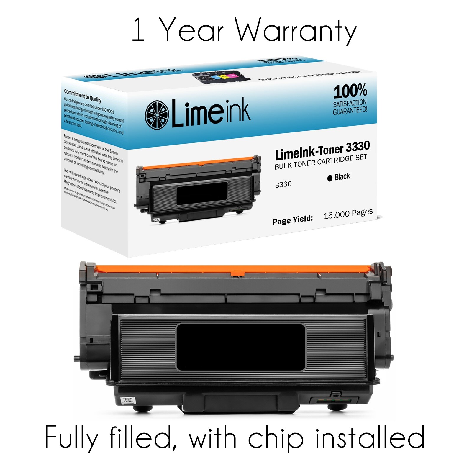 Toner Cartridge for Xerox WorkCentre workcenter 3335 3345 Phaser 3330 15000 Page