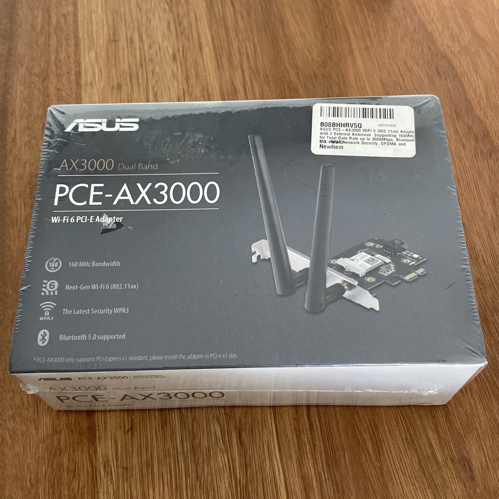 ASUS PCE-AX58BT Wi-Fi 6 (802.11AX) AX3000 Dual-Band Pcie Wi-Fi Adapter
