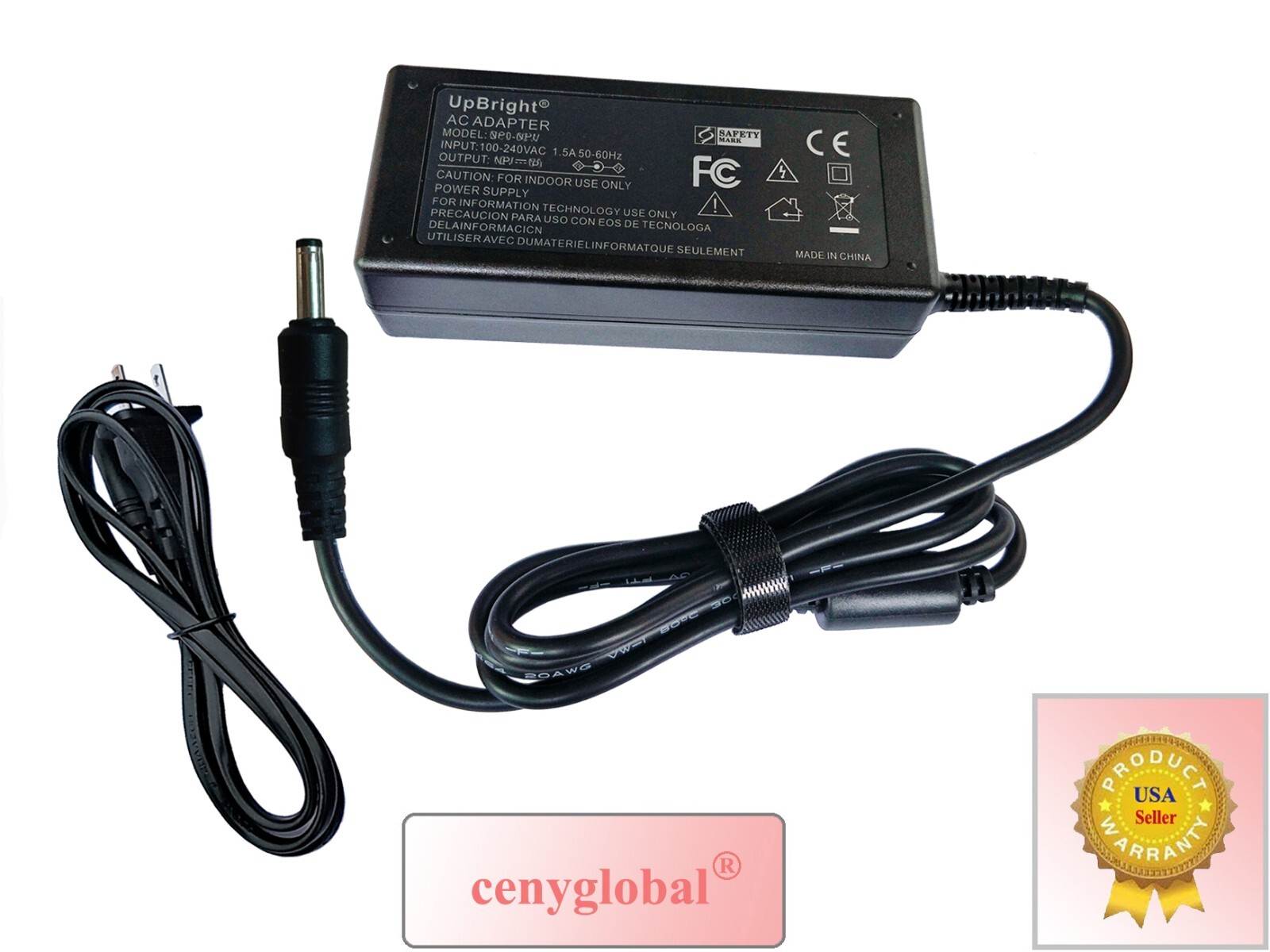 19V AC/DC Adapter For Gateway GWTN141-10BL GWTN141-10BK GWTN141-3PR GWTN141-4RG