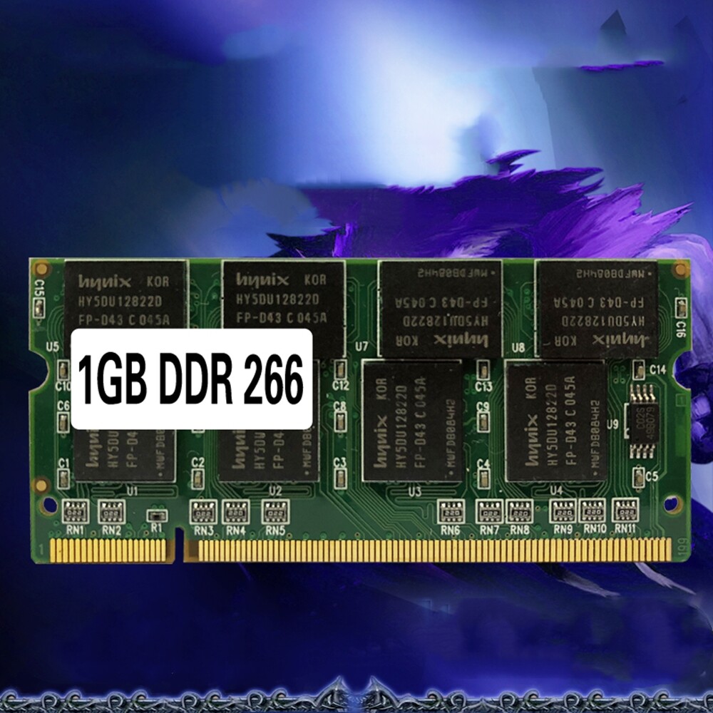 Laptop Memory Ram SO-DIMM DDR1 PC 2100/DDR 266 MHz 1GB 200PINS For Notebook