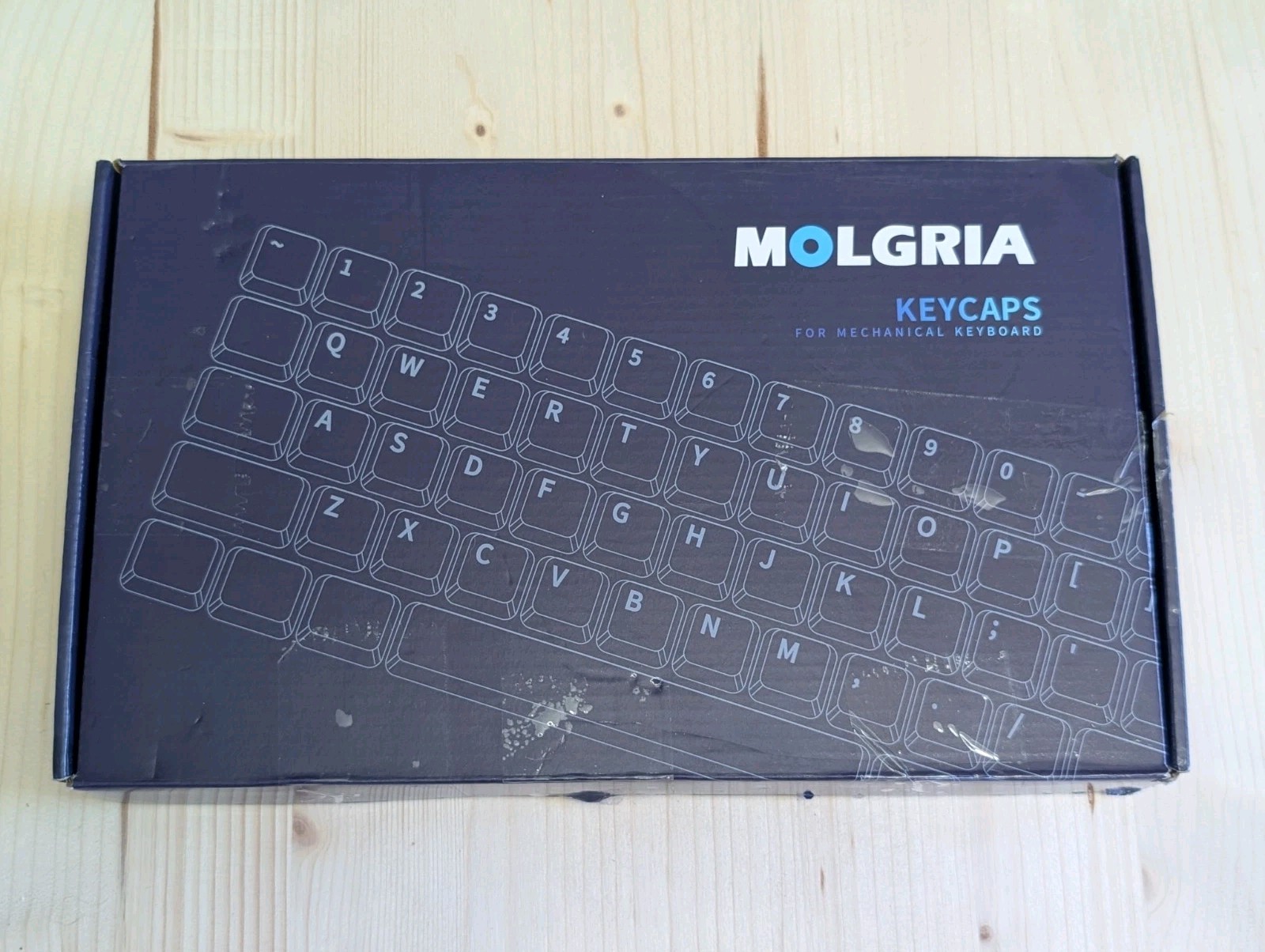 Molgria Mechanical Keycaps Set Cyan White Black With Japanese Symbols