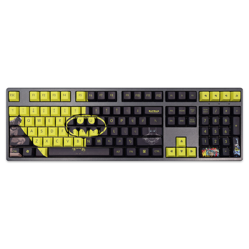 Set For Cherry MX Profile Mechanical Keyboard 108 Key Batman PBT Key Cap Keycap 