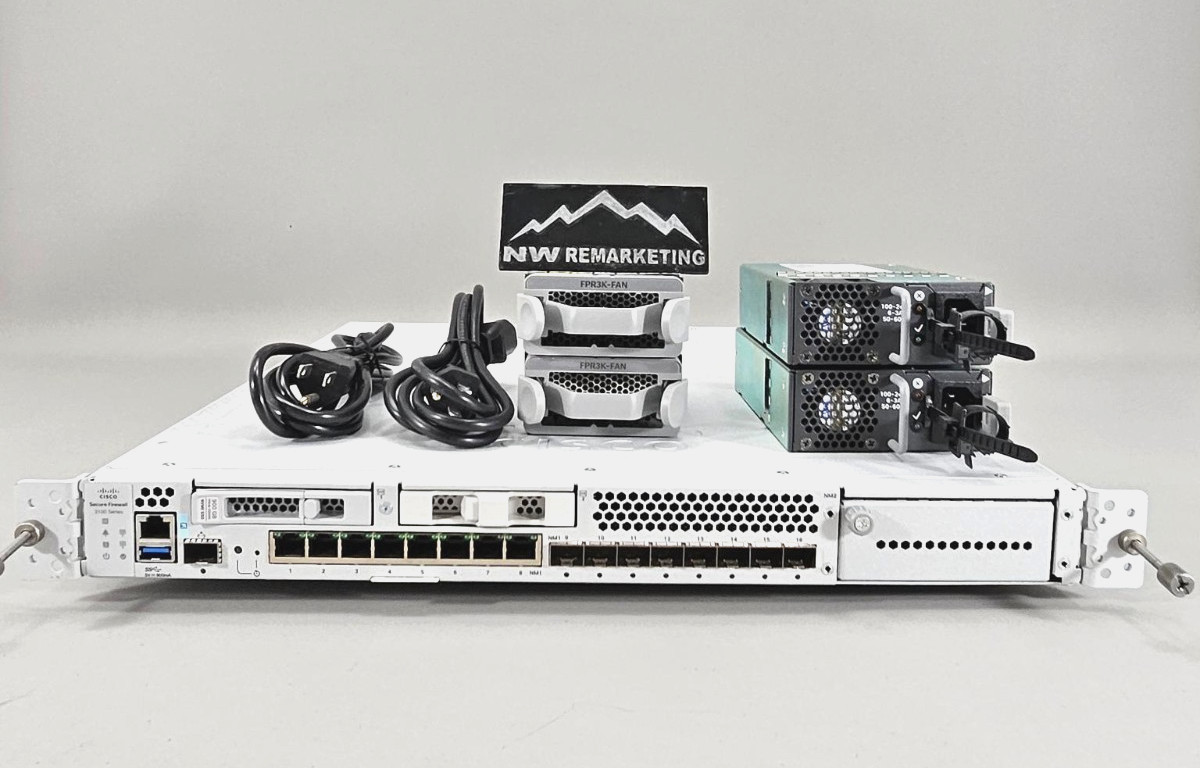 Cisco FPR-3110-ASA-K9 Secure Firewall 8x1G RJ45, 8x 1/10G SFP+ SSD, Dual AC/fans