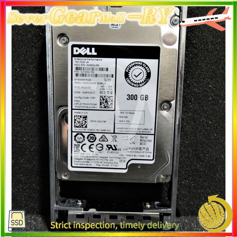 Dell NCT9F ST300MP0026 300GB 15K RPM 12Gb/s 2.5" SAS HDD M710hd M905 R420 T710