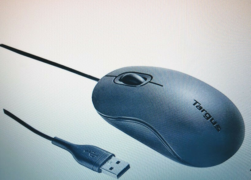 Open Box Targus USB Optical Mouse #AMU81USZ - Black with 3 Buttons and Scroll