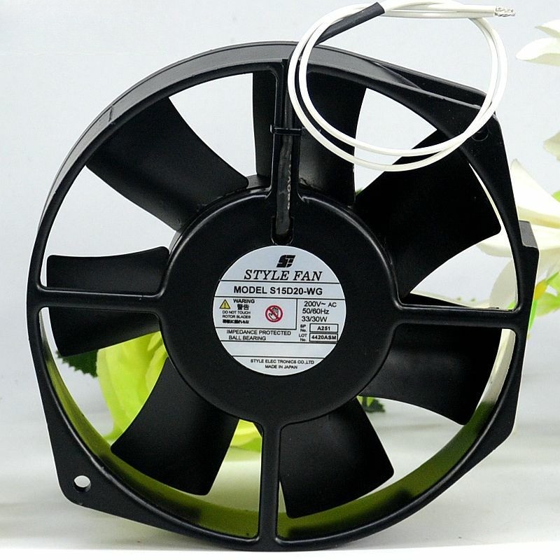 1PC STYLE FAN S15D20-WG 200VAC 33/30W High Temperature Resistant Fan