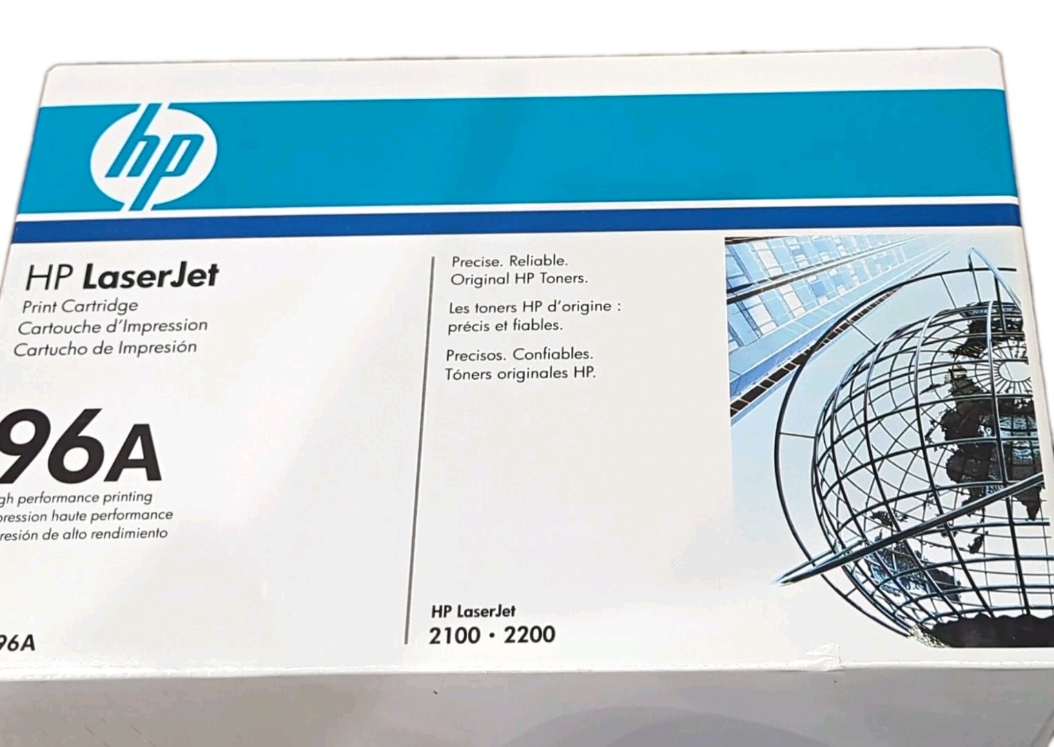 HP 96A C4096A Genuine Original Black Toner Cartridge for LaserJet 2100 2200