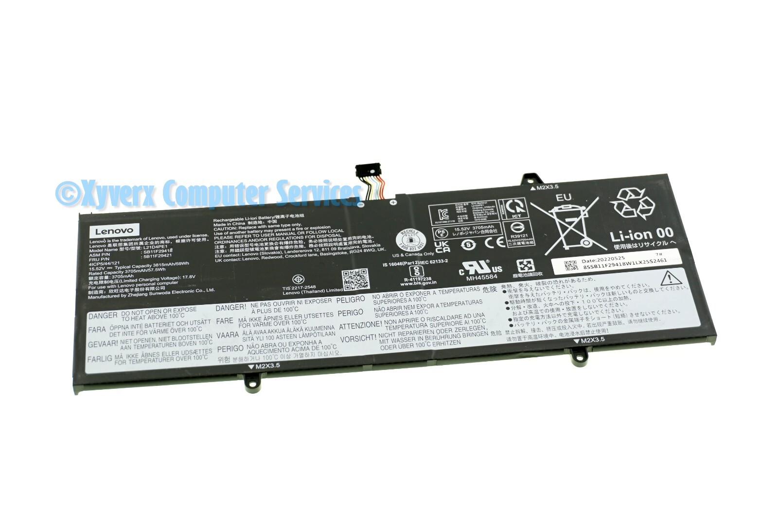 SB11F29418 L21D4PE1  LENOVO BATTERY 15.52V 57.5WH 6 13ALC7 82UD (A)(DF113)