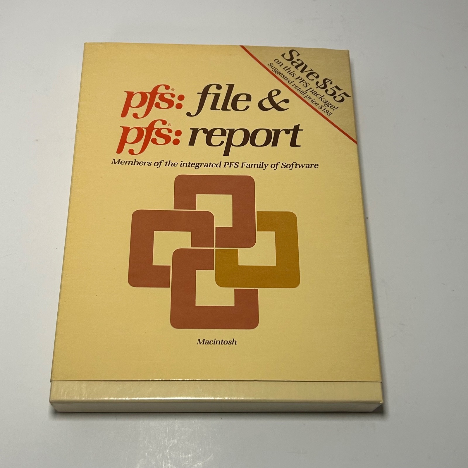 1984 PFS File PFS Report Software and User Manuals for Apple Macintosh 3.5" Disk