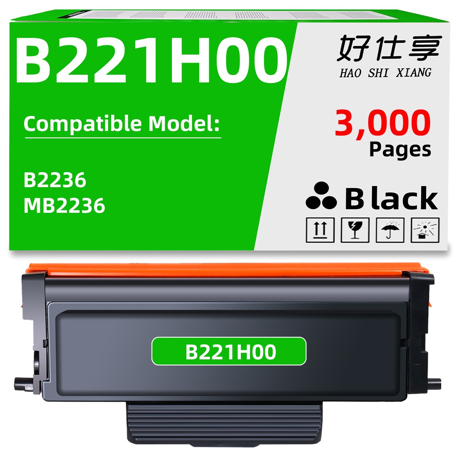 B2236 B221H00 Toner Cartridge Compatible for Lexmark B221X00 B2236 MB2236