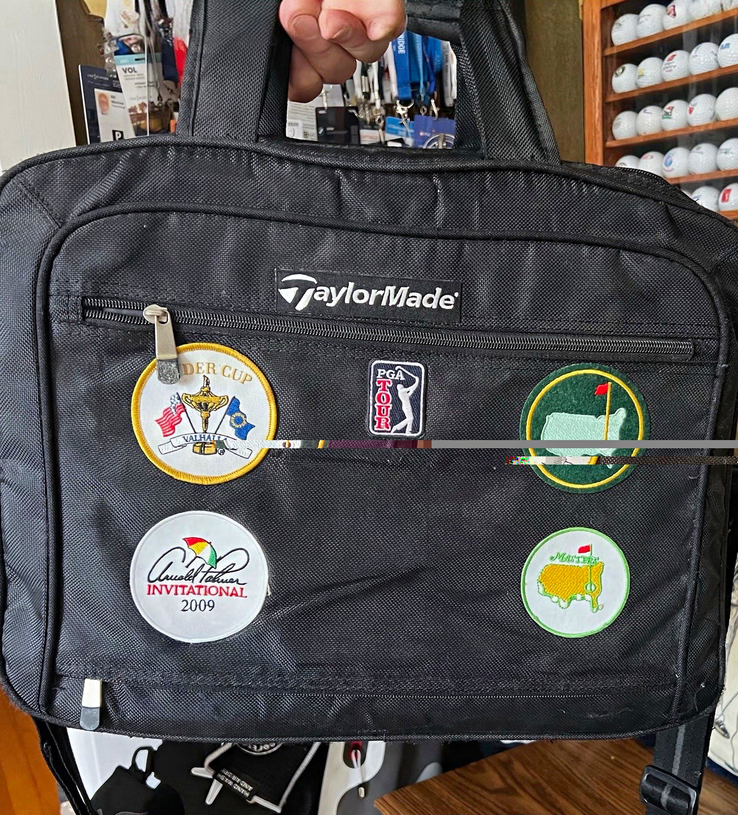 TaylorMade Black Padded Nylon Laptop Briefcase Bag Fits 15 in Laptop
