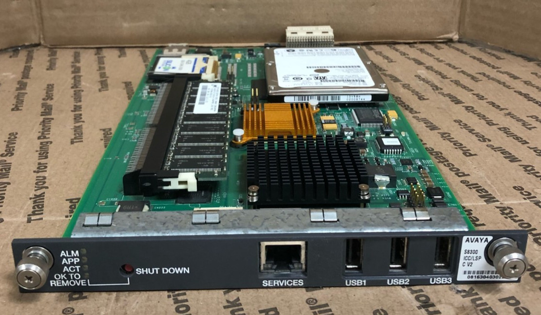 Avaya S8300C V2 ICC/LSP Media Gateway Module W/4GB & 40GB SSD