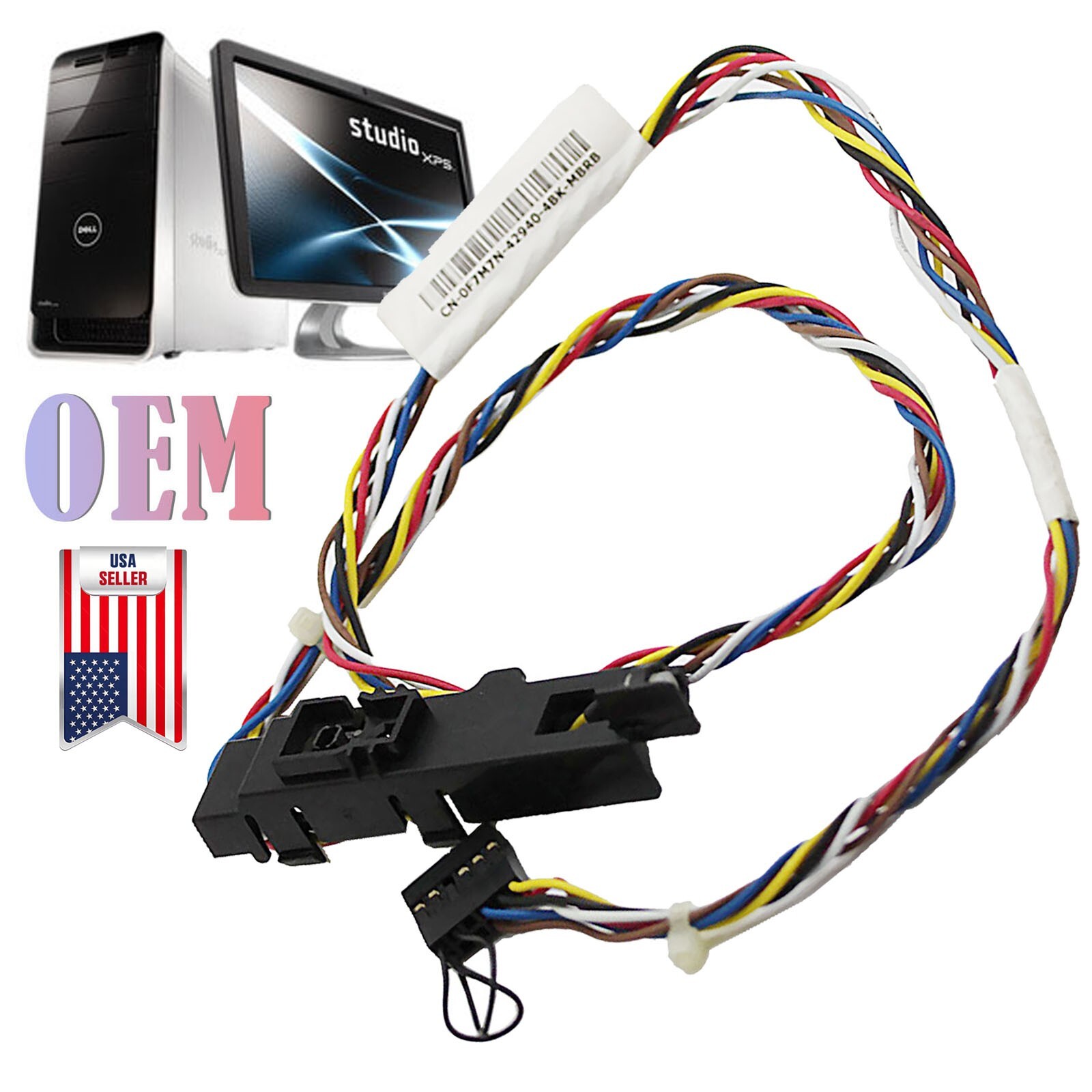 OEM ON/OFF Power Button Switch Wire Cable For Dell XPS 8100 8200 8300 8500 8700