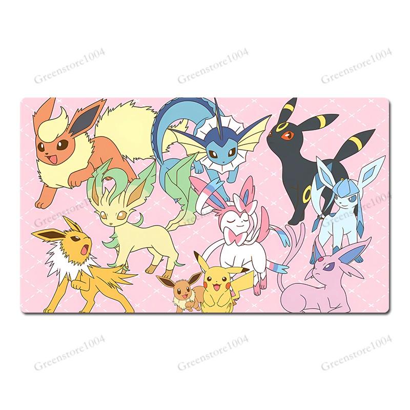 Eevee Friends Board Game Pokemon Table Playmat TCG CCG Mat Play Pad Mousepad