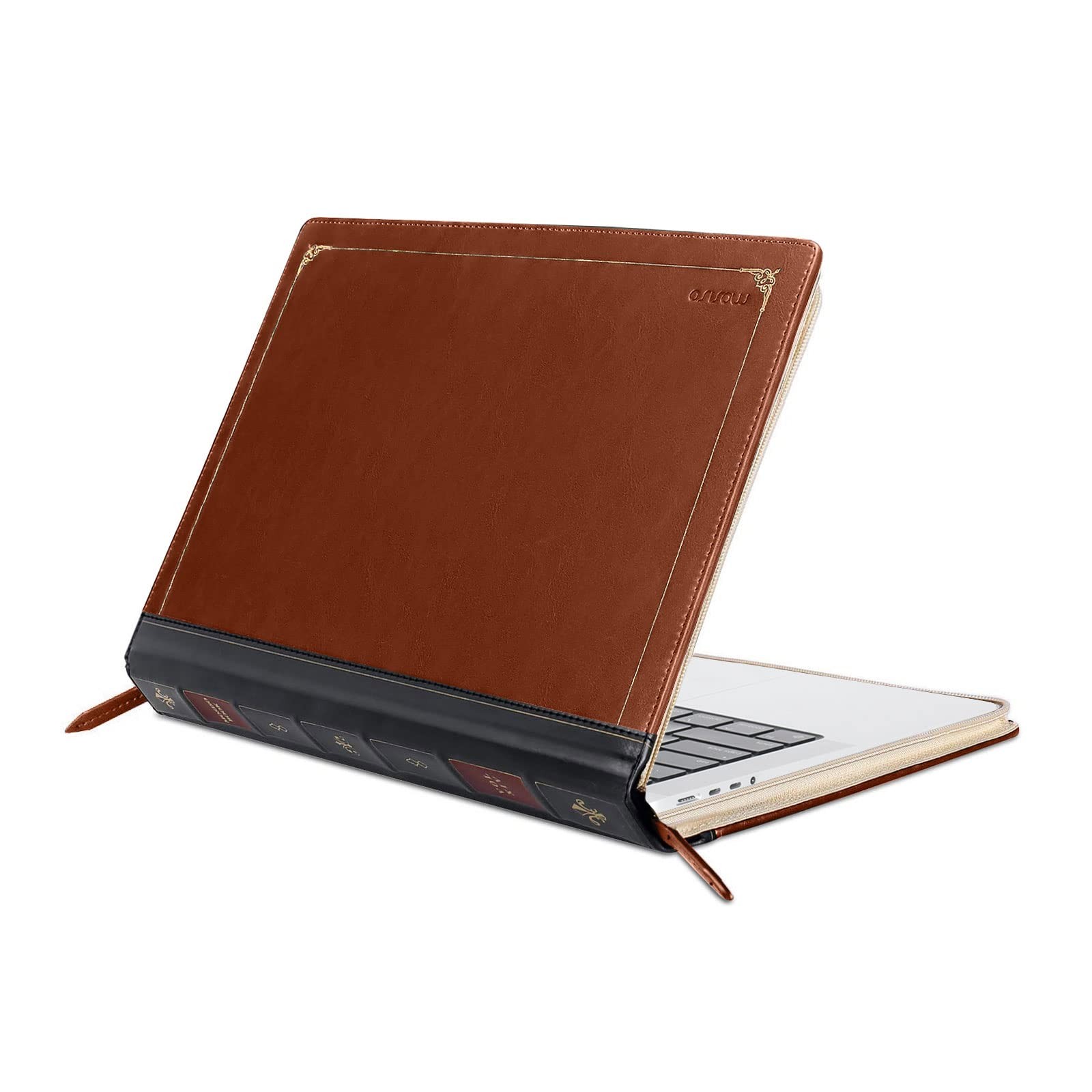 MOSISO Laptop Case, Sleeve 14 inch Compatible with MacBook Pro Brown