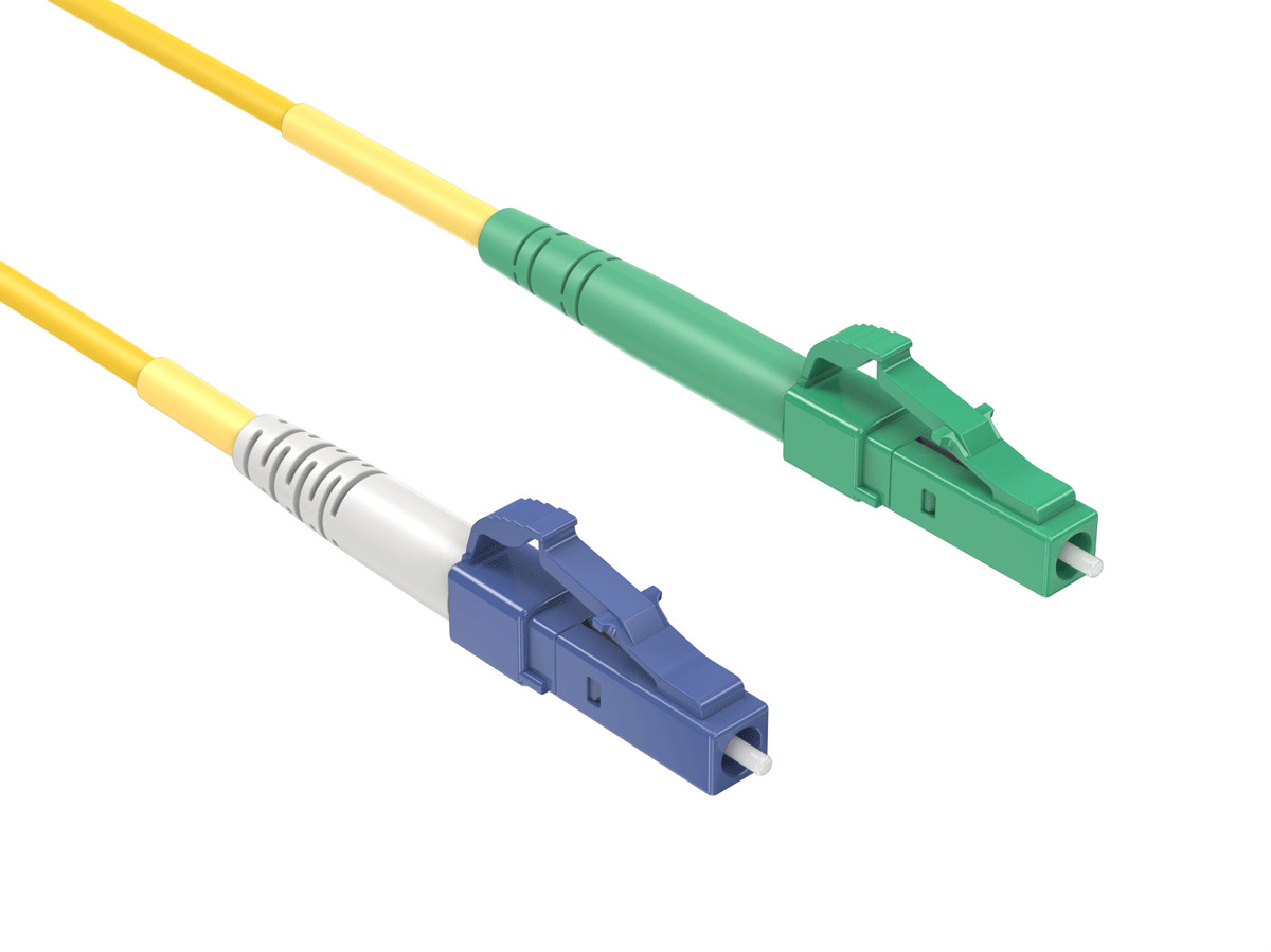 3m OS2 LC/UPC TO LC/APC Simplex Corning Fiber Optic Cable SingleMode 9/125 OF...