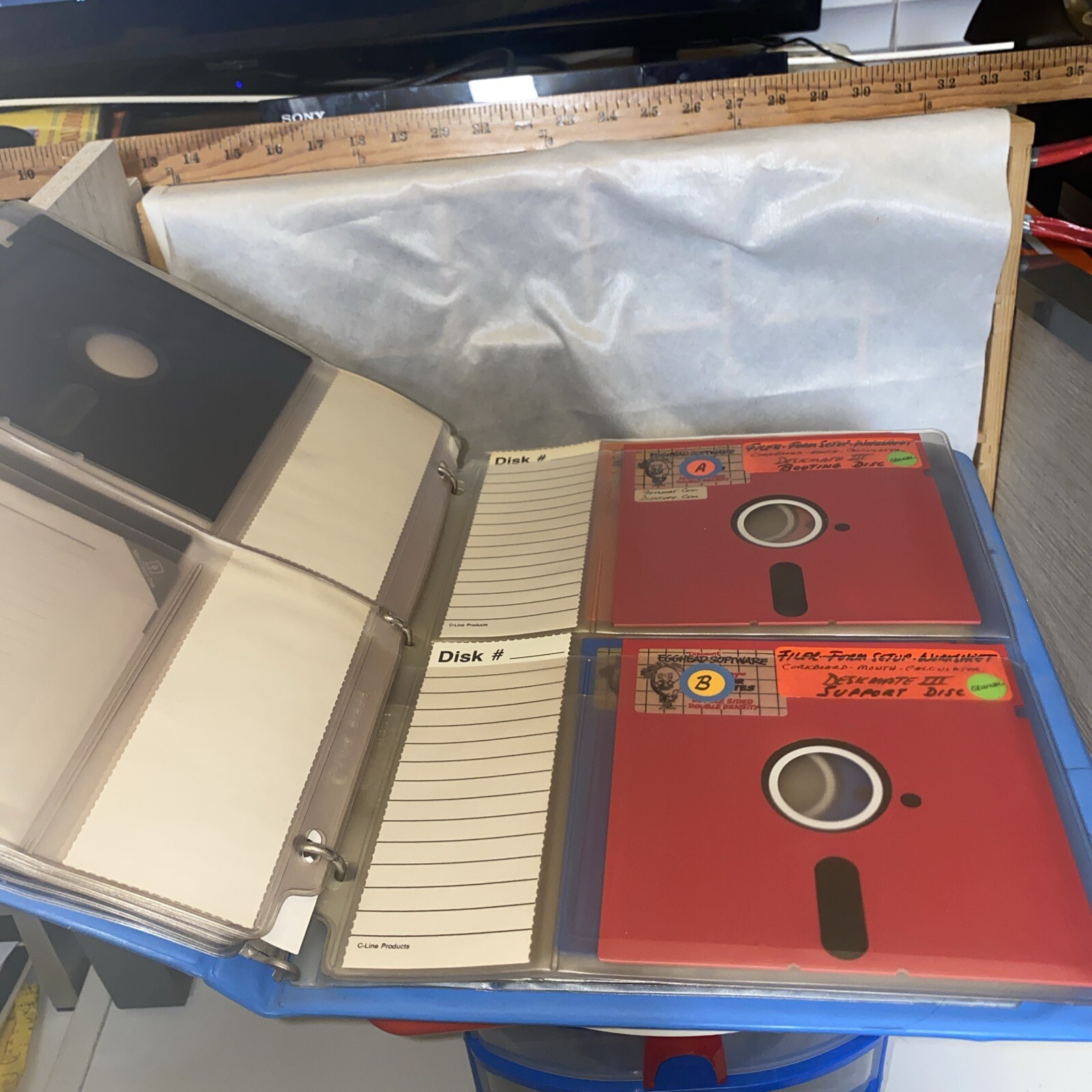 Vintage Floppy Discs 1980’s Computing Variety Of Egghead Discs And Others