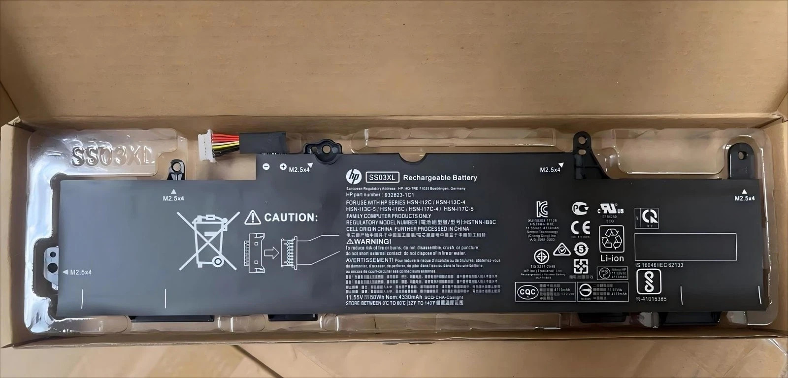 Original SS03XL Battery 50Wh for HP EliteBook 735 745 840 G5 G6 ZBook 14U G5 G6
