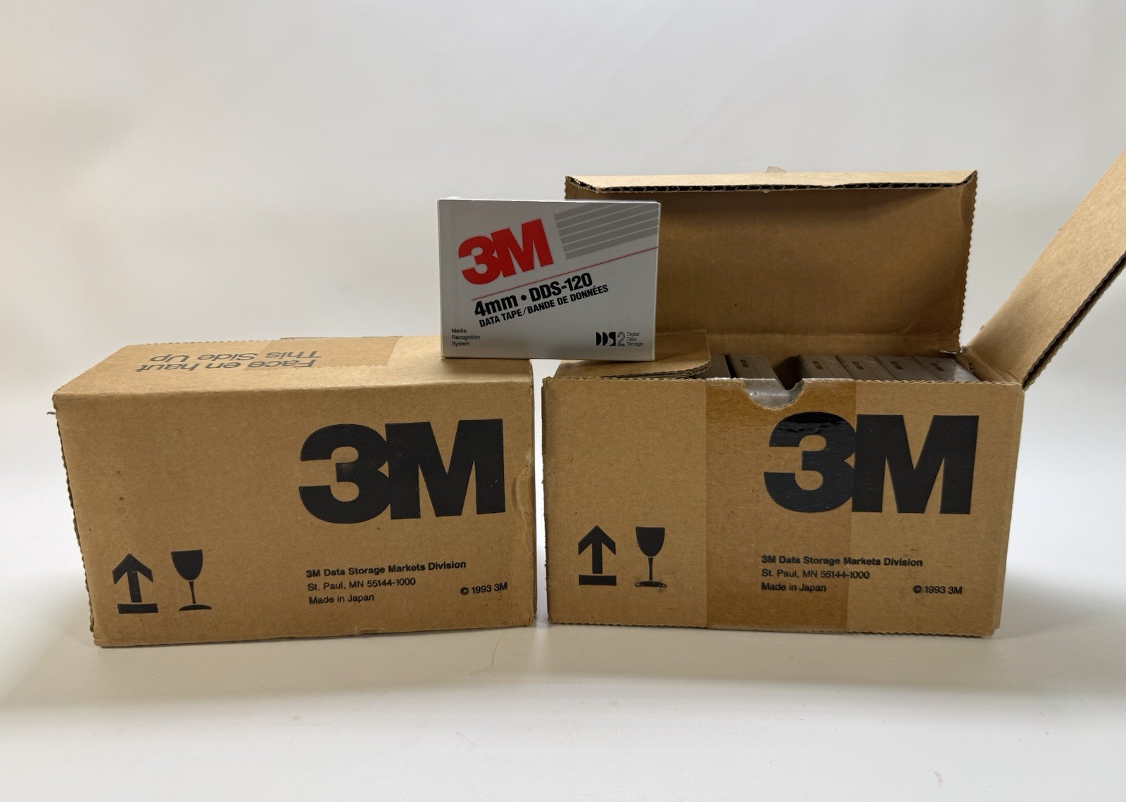 20x 3M DDS-120 4mm DDS-2 Data Tape 4GB/8GB 120m New Sealed Japan