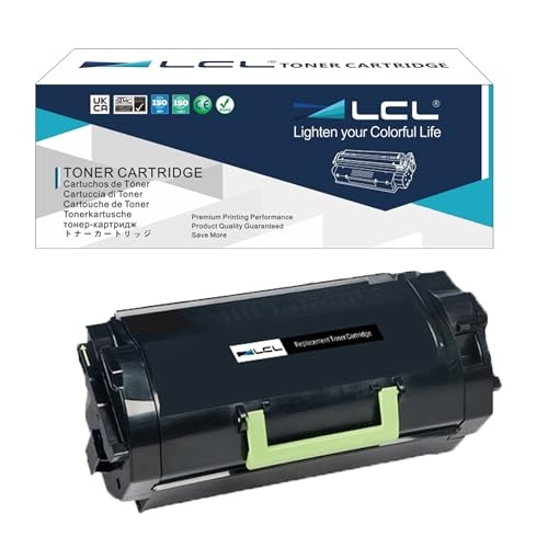 621H 62D1H00 High Yield Black Toner Cartridge for Lexmark Printer (25000 Pages)