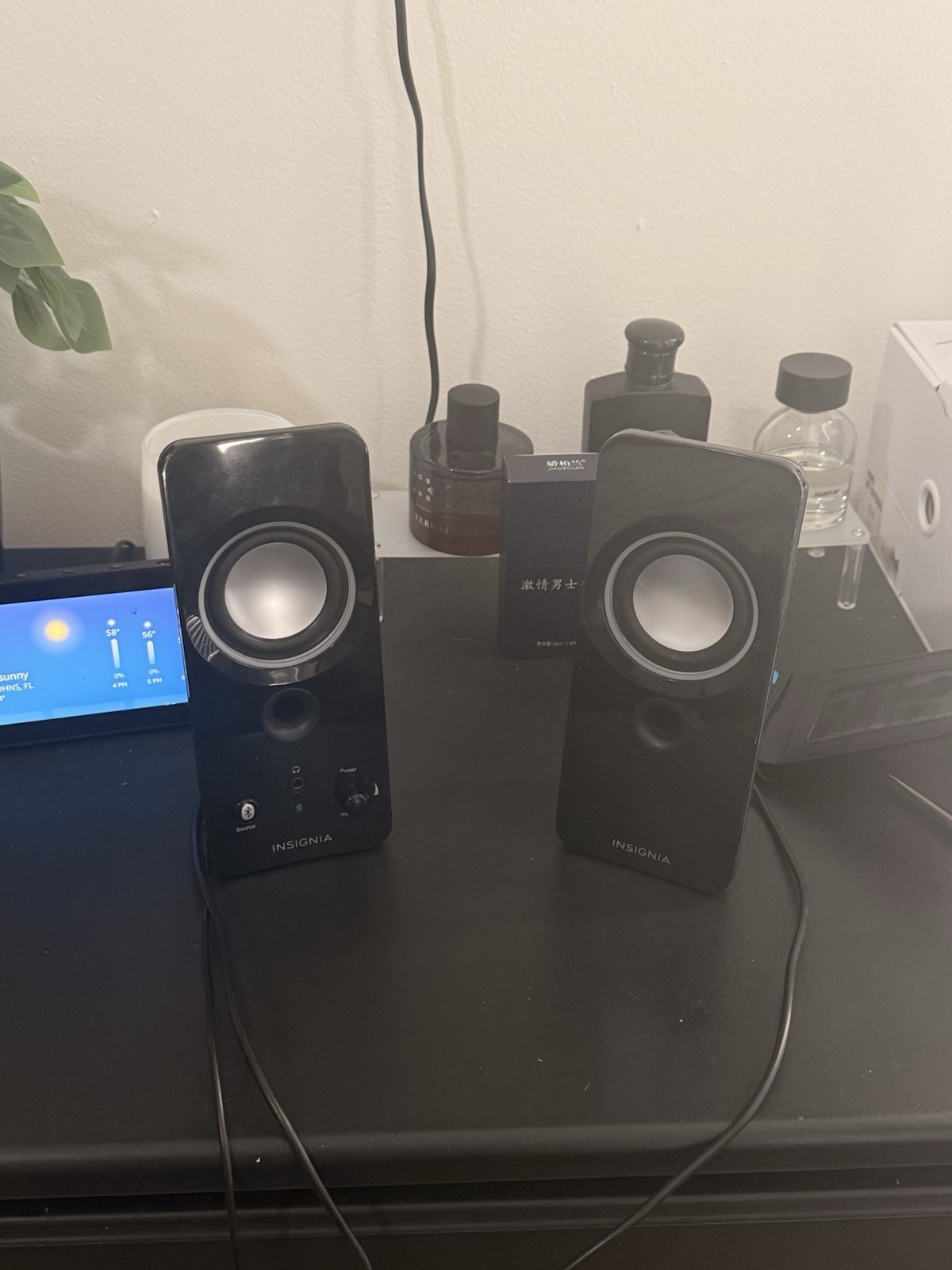 Insignia BRICK 2 2.0 Channel Bluetooth Wired Computer Speakers Black Used