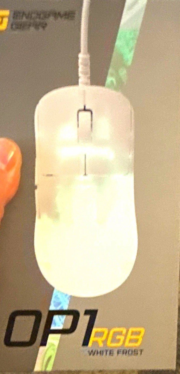 Endgame Gear OP1 RGB Wired Optical Gaming Mouse, RGB Lighting, White