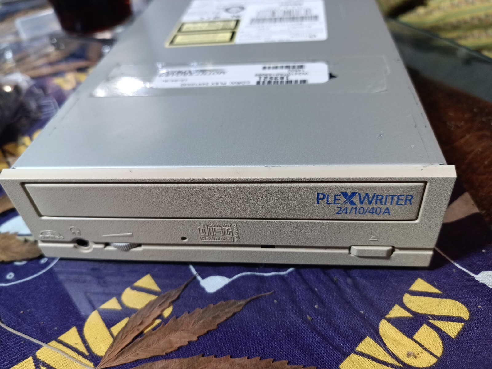 Plextor PX‑W2410TA CD‑RW Drive 24x10x40 IDE Tested Vintage PC Retro Optical