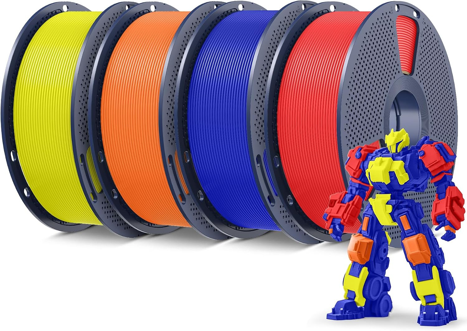 4KG 3D Printer Filament PLA plus 1.75Mm, Neatly Wound PLA Filament 1.75Mm PRO, P