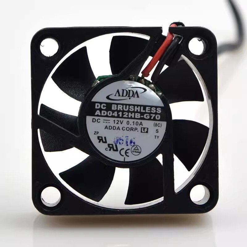 ADDA AD0412HB-G70 4010 DC12V 0.10A 4CM 2-Wire Dual Ball Cooling Fan