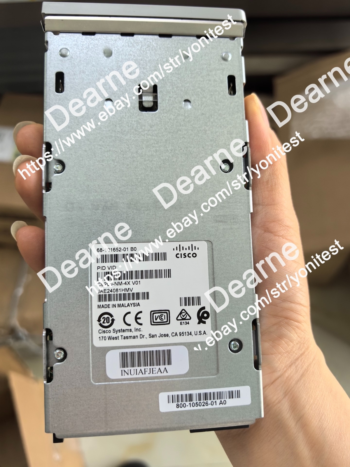 1PCS used Cisco C9200-NM-4X Catalyst 9200 Series Network Module 100% Test#